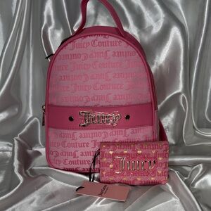Juicy Couture Fuchsia Backpack and Wallet Duo